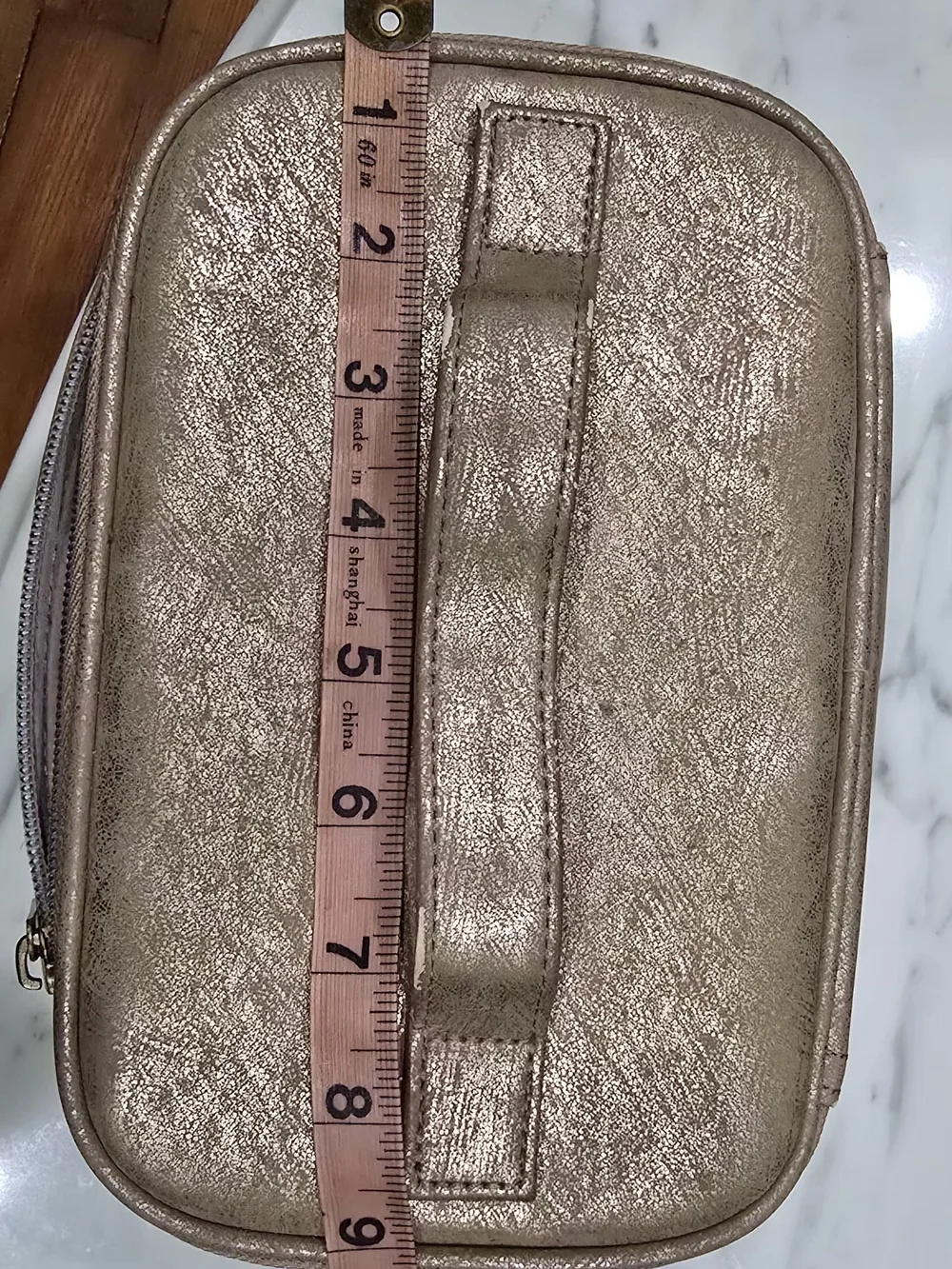 Old Navy Shimmering Gold Cosmetic Train Case